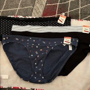 Jenni Women's Panties - Navy, Black, White